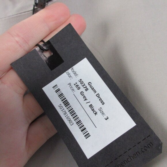 Ronen Chen Guam Dress 10 3 Gray Black Sleeveless Long Maxi Tencel Lagenlook 402 - Picture 5 of 12